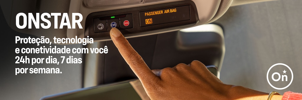 Na Absoluta você encontra veículos com assistente pessoal Onstar, trazendo proteção e tecnologia 24 horas por dia