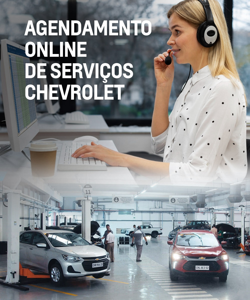 Na Absoluta você pode agendar online qualquer tipo de serviço para o seu Chevrolet.