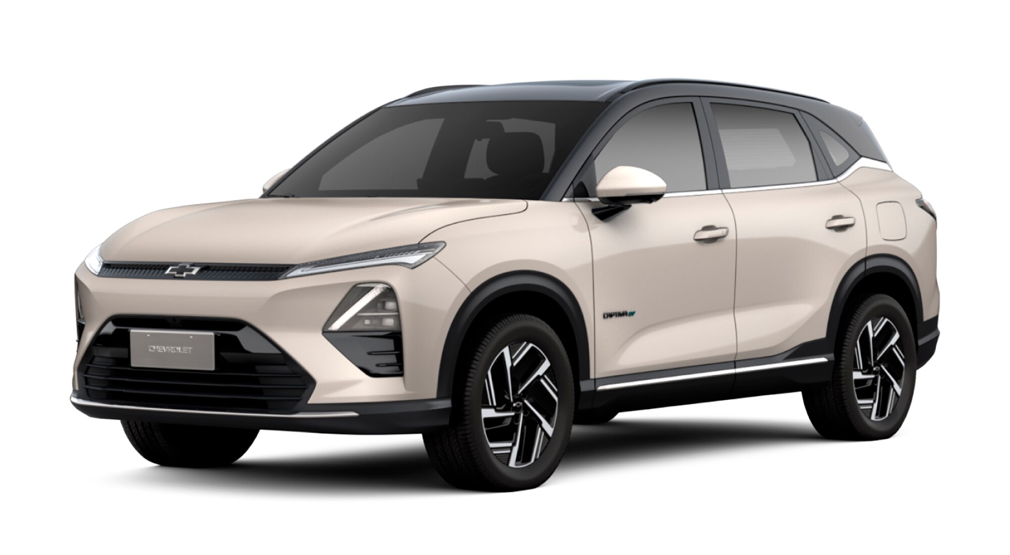 Captiva EV 2026 na cor dourado jeri